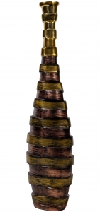 Ваза металлическая Stripes 16X16X66 CM