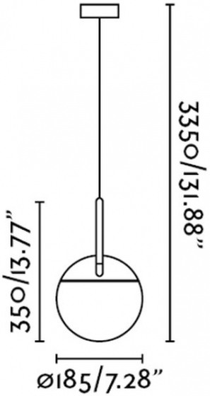 Подвесной светильник Mine 19X19X35 CM чёрный 5