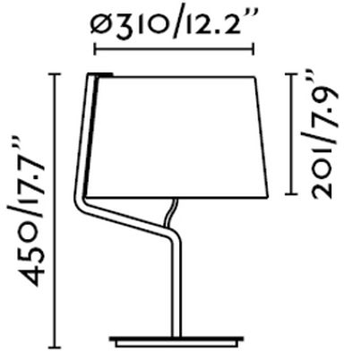 Настольная лампа Berni 31X31X45 CM белая 3