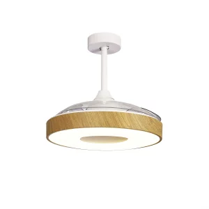 Потолочный вентилятор со светильником COIN FAN 8217 дерево 50X35.5 CM