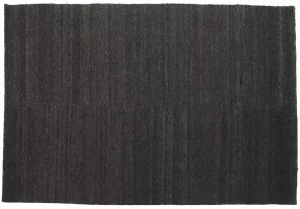 Ковёр из джута шерсти и войлока Earth 300X200 CM чёрный