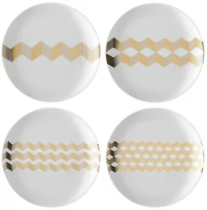 Набор из 4 блюдец Signature Chevron Ø16 CM