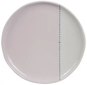 Десертная тарелка White Dots Нeart Black Ø19 CM