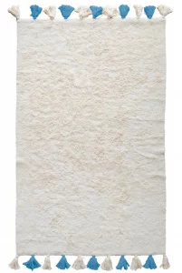 Хлопковый ковёр Colorful White Blue 120X180 CM