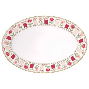 Блюдо овальное flowery, 35,5х24 см