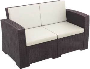 Диван пластиковый плетеный Monaco Lounge 140X79X79 CM