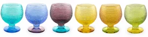 Набор из шести рюмок для ликёра Multicolor 70 ml