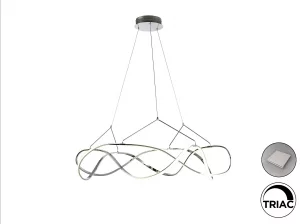 Подвесной светильник Molly LED хром DIM 110X110X38 CM