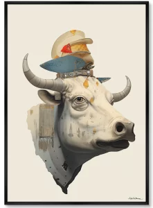 Постер на холсте Cow Dreams 75X105 CM