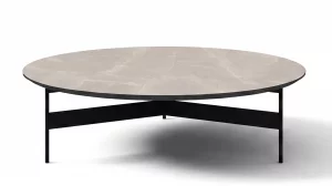 Журнальный столик Трей L бежевый столешница HPL 90X90X25 CM