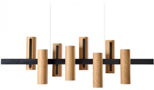 Подвесной светильник Black Note Keys LED 135X20X45 CM Black Cherry