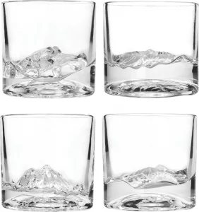 Набор из четырёх стаканов для виски American Peaks 230 ml