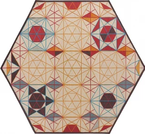 Шерстяной двусторонний ковёр Hexa 261X300 CM