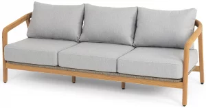 Диван трёхместный из тика Лейпциг 205X82X71 CM