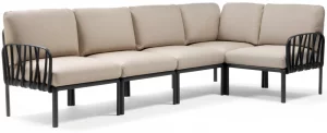 Диван садовый с подушками Komodo 294X154X88 CM