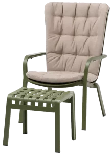 Кресло с пуфом Folio Poggio 72X81X113 / 49X42X44 CM