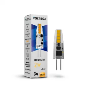 Светодиодная лампа Voltega Simple капсула G4 2Вт 3000K