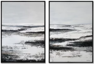 Композиция из двух репродукций картин на холсте Winter 75X105 / 75X105 CM