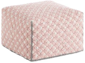 Пуф с чехлом из шерсти Silai Small 52X52X35 CM розовый