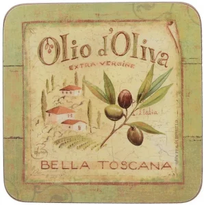 Набор из шести подставок Olio D Oliva 10X10 CM