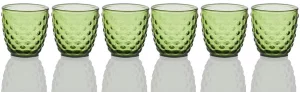Набор из шести стаканов Pattern Forest Green 310 ml