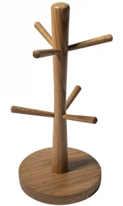 Подставка для кружек дубовая 15X15X32 CM