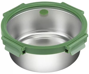 Ланч-бокс стальной со стеклянной крышкой 1.5 L