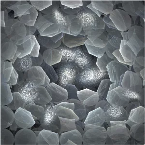 Стеклянный постер Polaris 120X120 CM