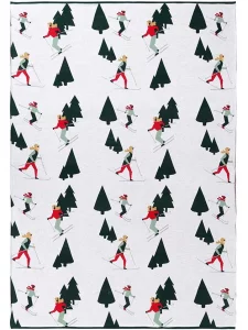Плед из хлопка Let's Ski 130X180 CM