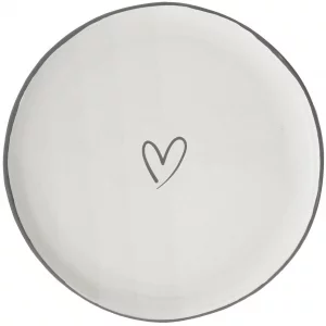 Десертная тарелка Нeart Grey Ø17 CM