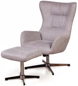 Кресло с оттоманкой Andrea 73X84X107 / 48X42X44 CM