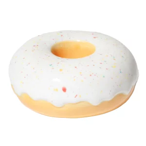 Подсвечник fast food, donut, D7 см, белый