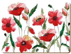 Набор из 6 подставок Watercolour Poppy 23X30 CM