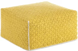 Пуф с чехлом из шерсти Silai Big 68X68X35 CM жёлтый