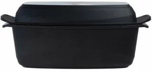 Жаровня глубокая с крышкой-гриль Gigant Newline Induction 38X22X12 / 39X22X6 CM
