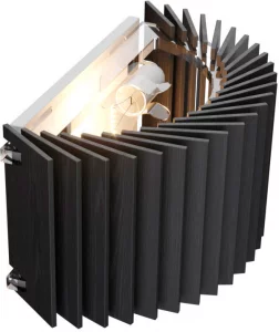 Настенный светильник Rotor 26X14 CM чёрный дуб