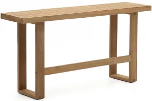 Скамья высокая для барного стола из тика Canadell 130X35X71 CM