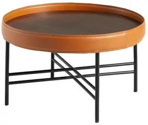 Журнальный столик с бортиком Ring 70X70X43 CM