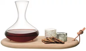 Набор из декантера 1.4 L и сырной доски wine