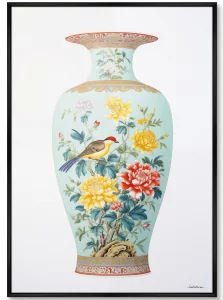 Постер на холсте China porcelain vase 75X105 CM