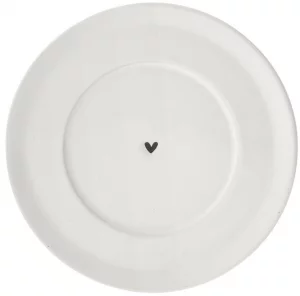Блюдце White Нeart Black Ø15 CM