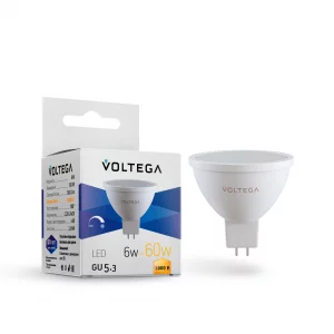 Светодиодная лампа-софит Voltega Simple GU5.3 6Вт 3000K