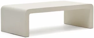 Cтолик из белого бетона Aiguablava 135X65X41 CM
