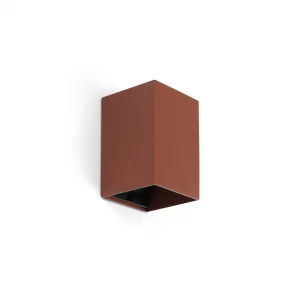 Квадратный настенный светильник LUNE терракотовый 10X6.5X8 CM