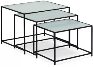 Комплект из трёх столиков Kondo 53X45X40 / 48X40X35 / 42X35X30 CM