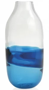 Ваза Twist Blue Glass 16X16X34 CM