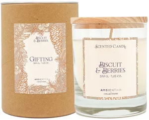 Свеча ароматическая Bisquit&Berries 40 часов горения