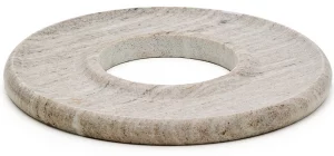 Блюдо из бежевого мрамора Morel Ø35 CM