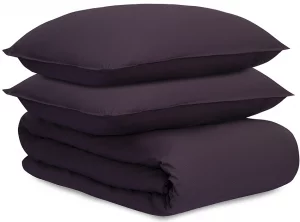 Комплект постельного из перкаля Essential 200X220 CM сливового цвета