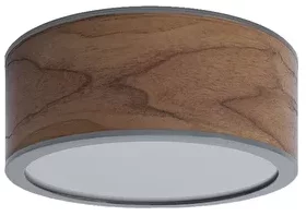 Потолочный светильник из ореха Jupiter 30X30X11 CM серый кант